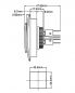 Preview: Leuchttaster quadratisch 50x62 mm Low Profil