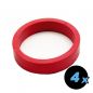 Preview: 4 pieces Silicon flipper rings 1-1/2 x 1/2 x 5/32  red