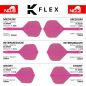 Preview: K-FLEX (3 Stk) Flight & Schaft (No 6) neon pink