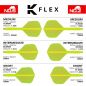 Preview: K-FLEX (3 Stk) Flight & Schaft (No2) neon gelb