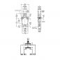 Preview: Service switch (door switch) double-pole contact terminal 6.3 x 0.8 mm