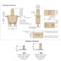 Preview: Service switch (door switch) double-pole contact terminal 6.3 x 0.8 mm E78-30A Au