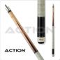 Preview: Pool Cue 2-Piece Blonde w/ Red & Chocolate Points Pro 13 mm glue on tip, L:145 cm