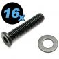 Preview: Screw with washer for Garlando F200, 16 pcs.