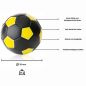 Preview: Ball for foosball table black/yellow d 35 mm 24 g