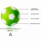 Preview: Ball for foosball table green/white d 35 mm 24 g