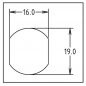 Preview: Single Bitted Disc Tumbler Lock KD 28,60 mm - 1 1/8"