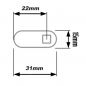 Preview: Single Bitted Disc Tumbler Lock KD 28,60 mm - 1 1/8"