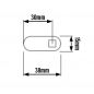 Preview: Machine Service Lock Pegnus KA C1403 Lenght 16 mm - 5/8" 16 mm - 7/8" 28.6 mm - 1 1/8"