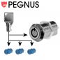 Preview: Push lock Pegnus KA C1403 Length 22 mm - 7/8" mit 7 mm post