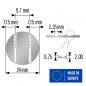 Preview: Profile Token J5 24 x 2.00 mm 2S 100 pcs.