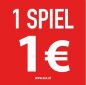 Preview: Self-adhesive sticker 1 Spiel 1,- Euro