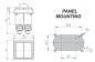 Preview: Doppel Leuchttaster quadratisch 53x50,5 mm