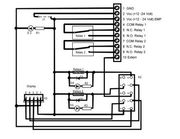 Relay interface board 12-24 Volt