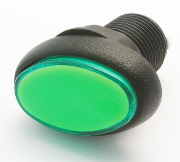 Leuchttaster 49x32 oval grün