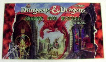 Screened transfer glass Dungeons Dragons Capcom Genuine part no.