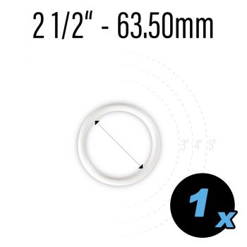 Rubber ring 2 1/2" white