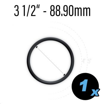 Rubber ring black 3 1/2"