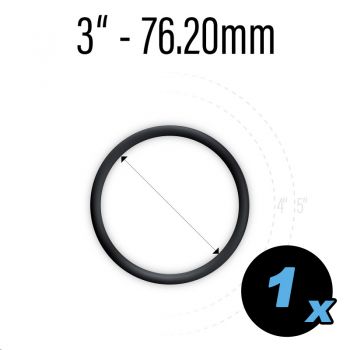 Rubber ring 3" black