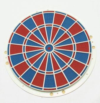 Dartboard with spider and segments for RD90