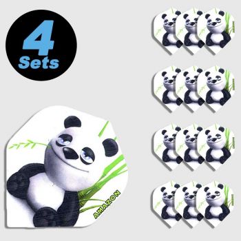 4 Flight Sets (12 Stk) Standard Polyester extra strong Panda