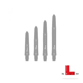 Preview: Schaftset (3 Stk) L-Style locked transparent