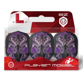 Preview: L-Style Flight Set (3 Stk) Standard Jelle Klaasen v7 L-Flight L1EZ schwarz