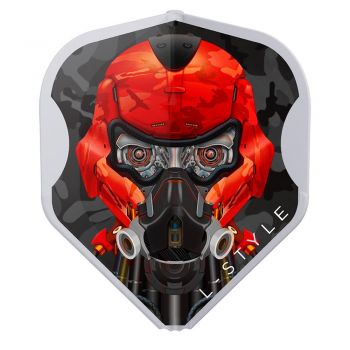 Preview: L-Style Flight Set (3 Stk) Standard Berry Van Peer v4 Type L1EZ transparent weiß