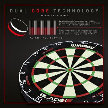 Dartboard Winmau Blade 6 Dual Core