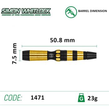 Steel Dartset (3 Stk) Simon Whitlock Dynamic Edge S.E.