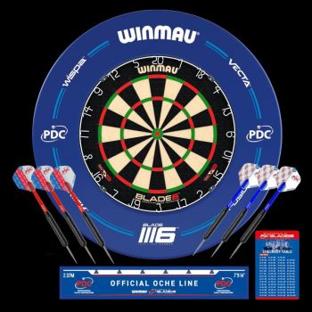 PDC Offizielles Winmau Dartboard All inklusiv Set