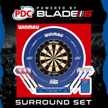 PDC Offizielles Winmau Dartboard All inklusiv Set