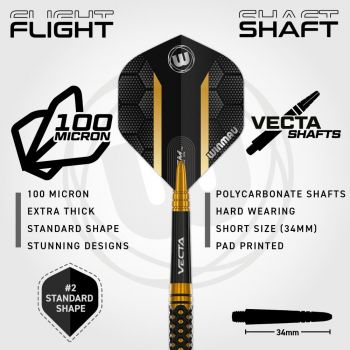 22g Steel Darts Bradley van der Velden Team 360