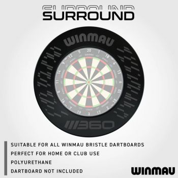 Winmau Blade 360 Black Dartboard Surround