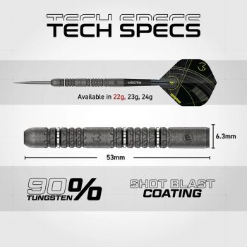 Steel Darts (3 pcs) MvG Signatur Edition 90% Tungsten