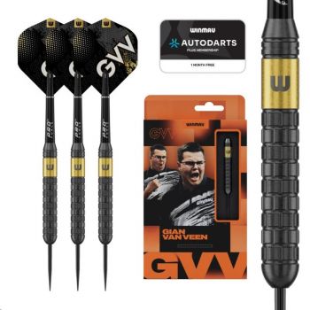 21G Steel Dartset Gian van Veen Brass Darts CORE