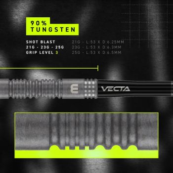 Winmau Steel Tip Dart Set MVG TS 90% Switch Point
