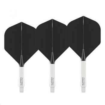 Preview: Red Dragon Nitro Flite – Schaft Weiß & Flight Schwarz (Form 02)