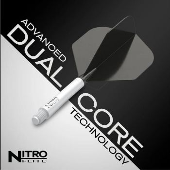 Red Dragon Nitro Flite – White Shaft & Black Flight (Shape 02)