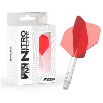 Red Dragon Nitro Flite – White Shaft & Red Flight (Shape 02)
