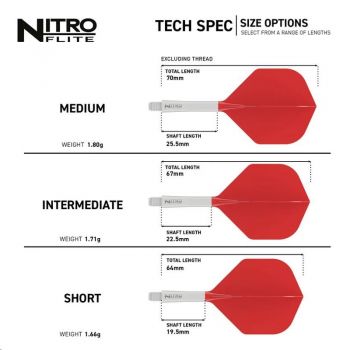 Red Dragon Nitro Flite – White Shaft & Red Flight (Shape 02)