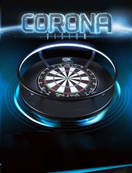 Dartarena Classic mit Dartboard Bristle Classic und  Auffangring mit LED Beleuchtung Corona Vision