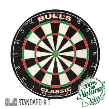 Dartarena Classic mit Dartboard Bristle Classic und  Auffangring mit LED Beleuchtung Corona Vision