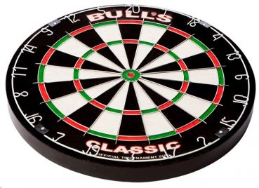 Dartarena Classic mit Dartboard Bristle Classic und  Auffangring mit LED Beleuchtung Corona Vision