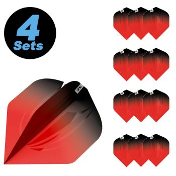 4 Flight (12 Stück) SERA PRO.ULTRA BLACK & RED