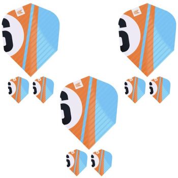 3 Flight Set (9 pcs) Chincane Pro Ultra Orange