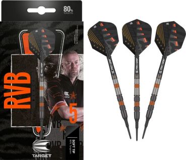 Steel Dartset (3 Stk) Raymond Van Barneveld 80% Black SP 2023