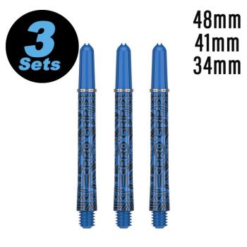 Schaftset (9 Stk) INK Pro Grip 2BA blau