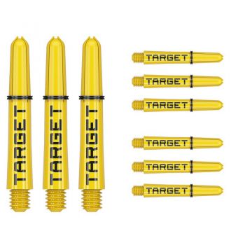 Shaft set (9 pcs) Nylon Pro Grip TAG yellow & black 2BA