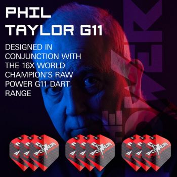 Preview: 3 Flight Set (9 Stück) Phil Taylor Raw Power G11 Pro Ultra